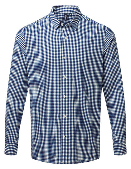 Men´s Maxton Check Long Sleeve Shirt - Navy/White
