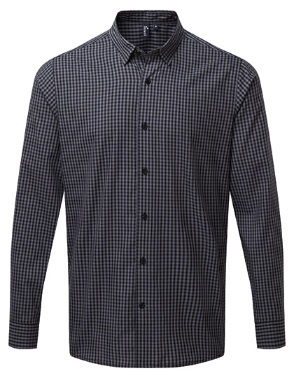 Men´s Maxton Check Long Sleeve Shirt - Steel/Black