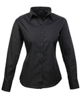 Women´s Poplin Long Sleeve Blouse - Black