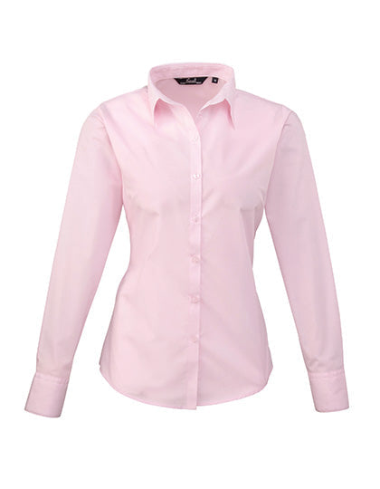 Women´s Poplin Long Sleeve Blouse - Pink