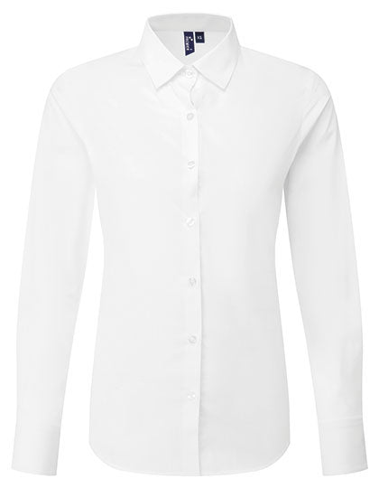 Women's Long Sleeve 'Recyclight' Poplin Shirt - White