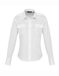 Women's Long Sleeve Pilot Shirt - White