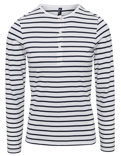 Women's Long-John Roll Sleeve Tee - White/Navy