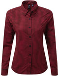 Women´s Maxton Check Long Sleeve Shirt - Black/Red
