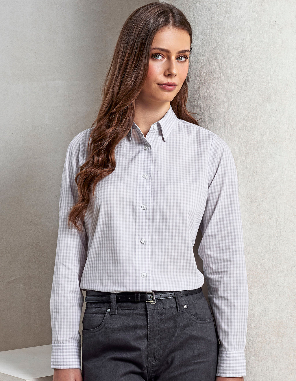 Hemd Women´s Maxton Check Long Sleeve besticken & bedrucken | Pulsar Workwear