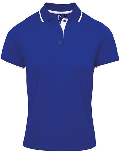 Women´s Contrast Coolchecker® Polo - Royal/White