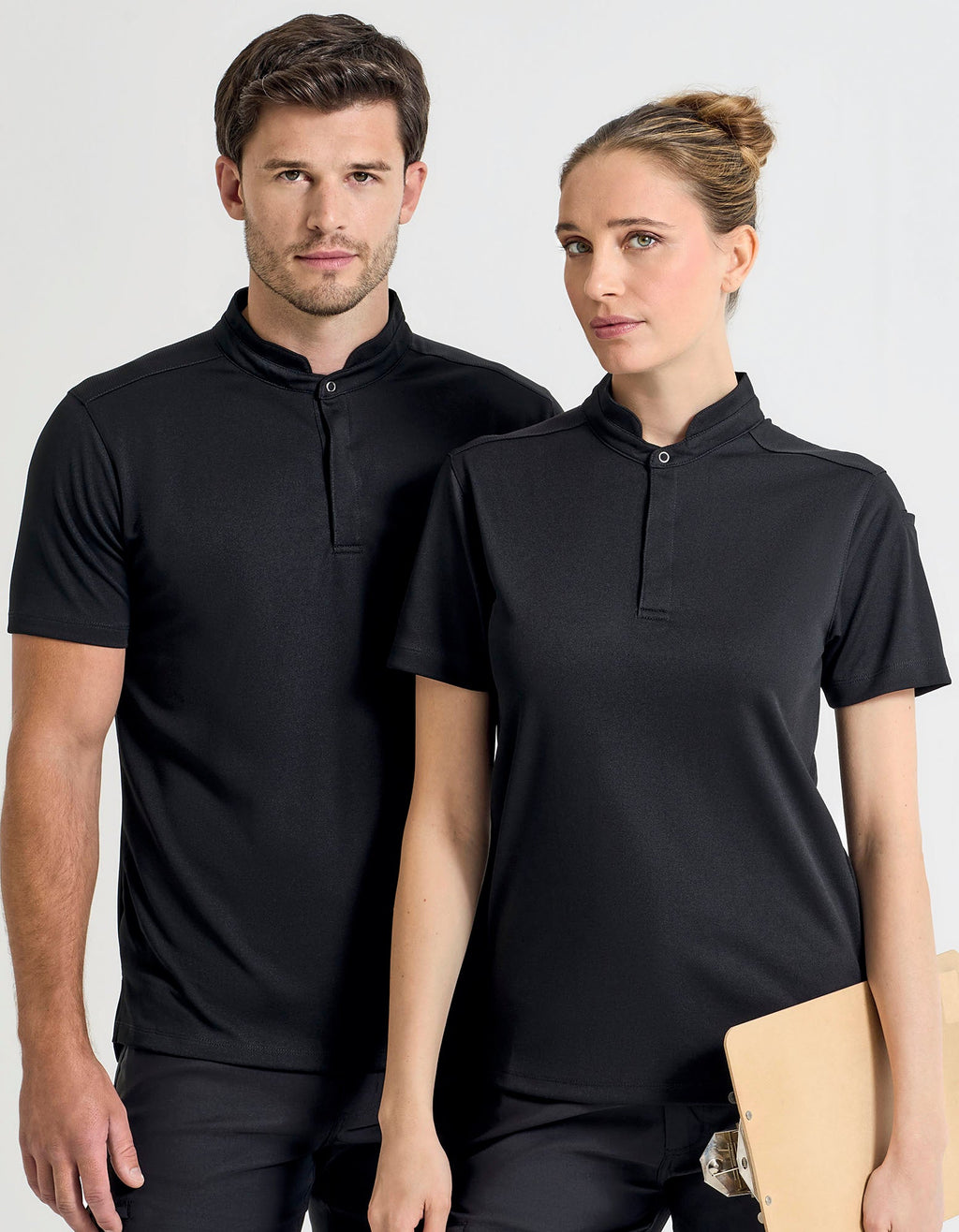 Essential ´Coolchecker®´ Chefs Shirt - Short Sleeve besticken & bedrucken | Pulsar Workwear