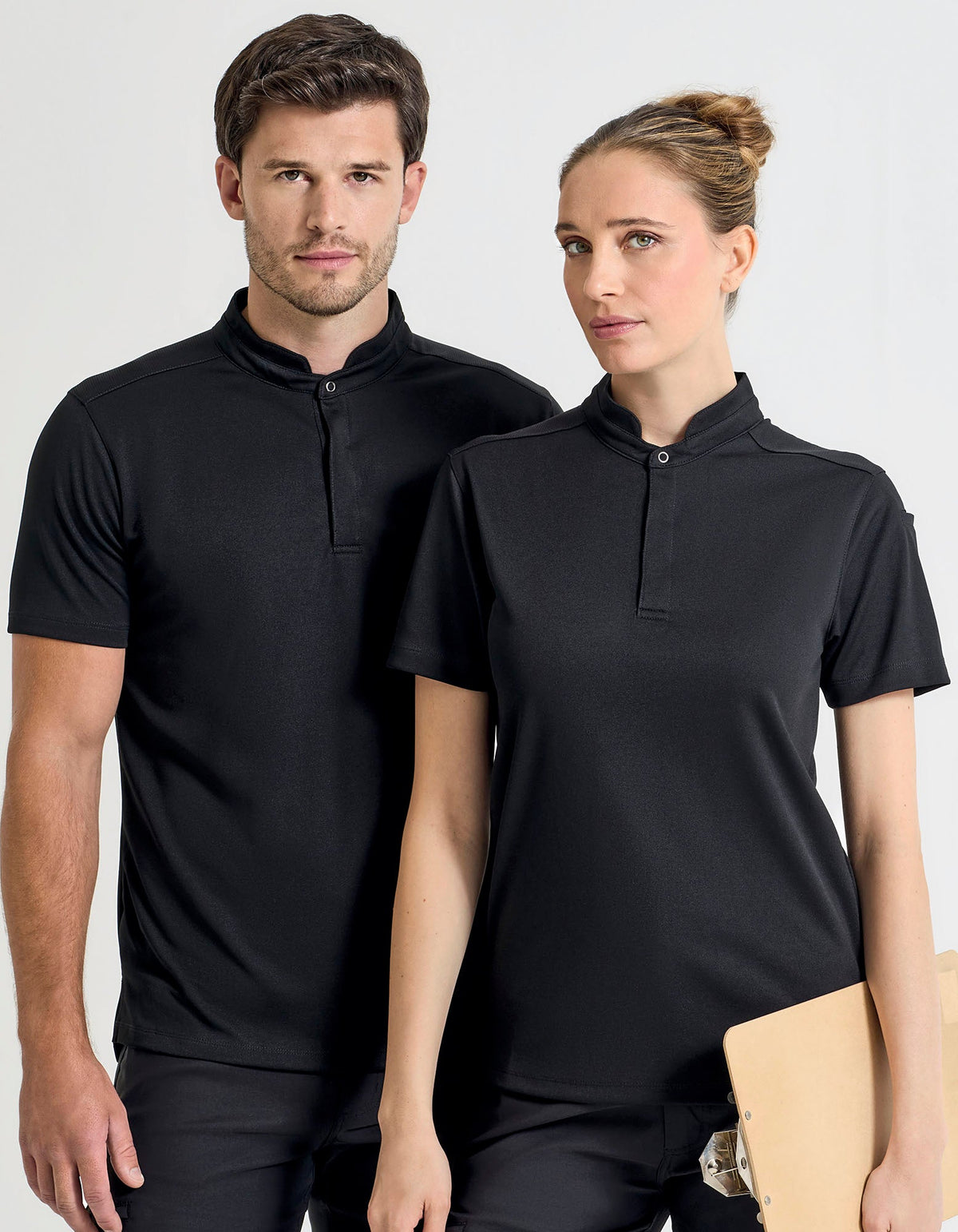 Essential ´Coolchecker®´ Chefs Shirt - Short Sleeve besticken & bedrucken | Pulsar Workwear