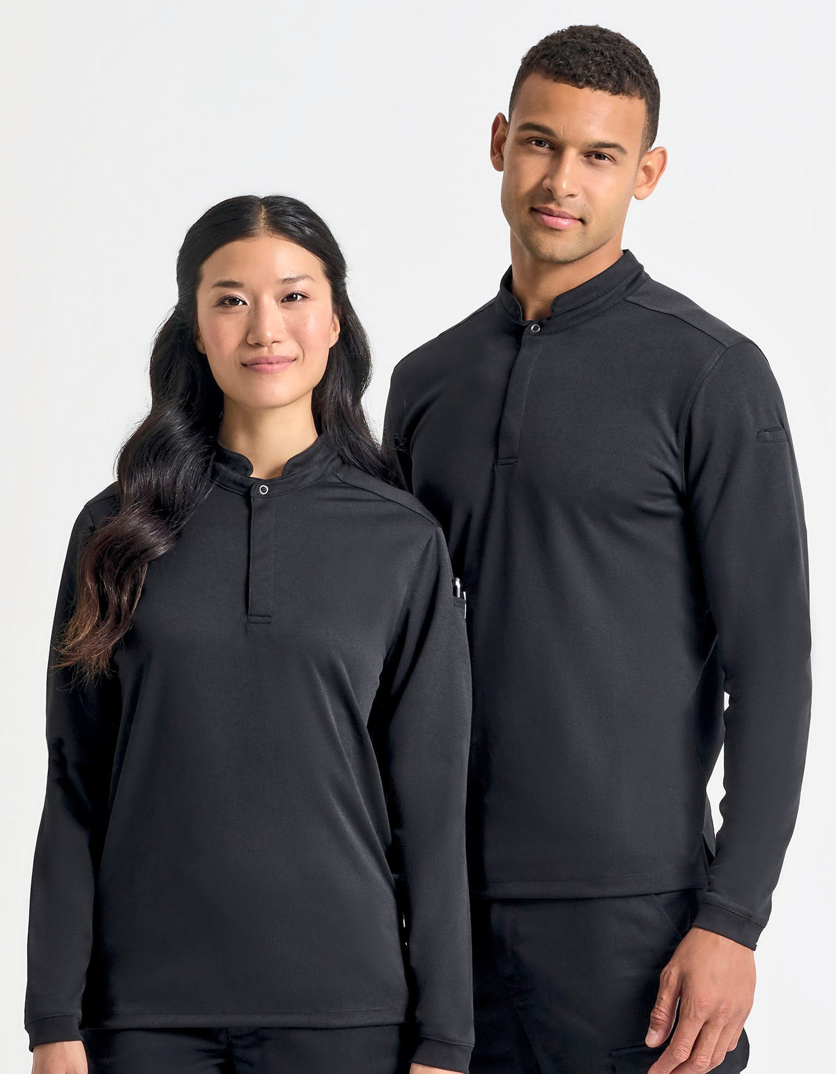 Essential ´Coolchecker®´ Chefs Shirt - Long Sleeve besticken & bedrucken | Pulsar Workwear