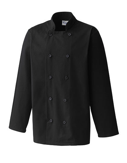 Long Sleeve Chef's Jacket - Black