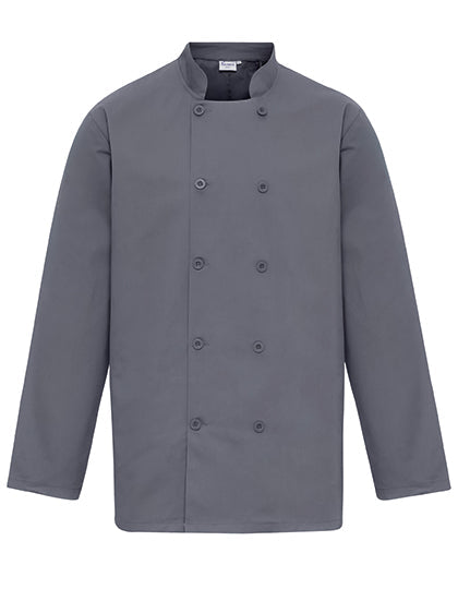 Long Sleeve Chef's Jacket - Steel