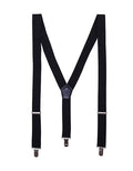 Clip On Trousers Braces/Suspenders - Black