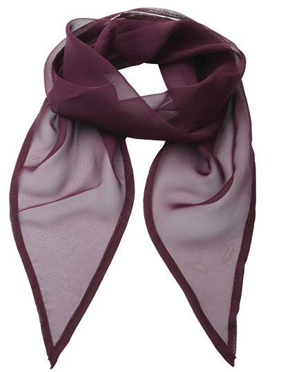Women´s Colours Collection Chiffon Scarf - Aubergine