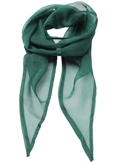 Women´s Colours Collection Chiffon Scarf - Bottle Green