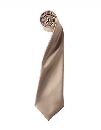 Colours Collection Satin Tie - Khaki