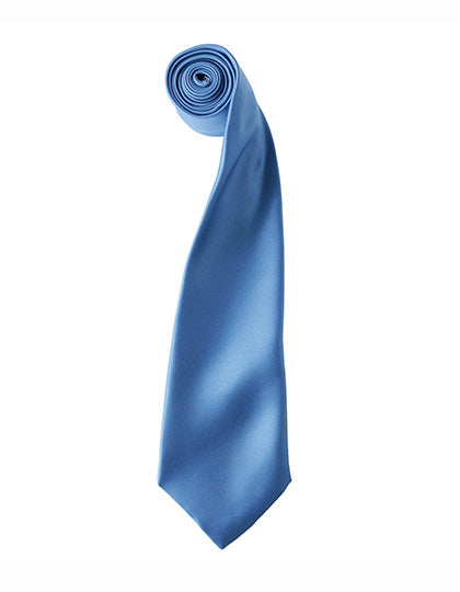 Colours Collection Satin Tie - Midblue