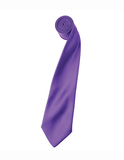 Colours Collection Satin Tie - Rich Violet