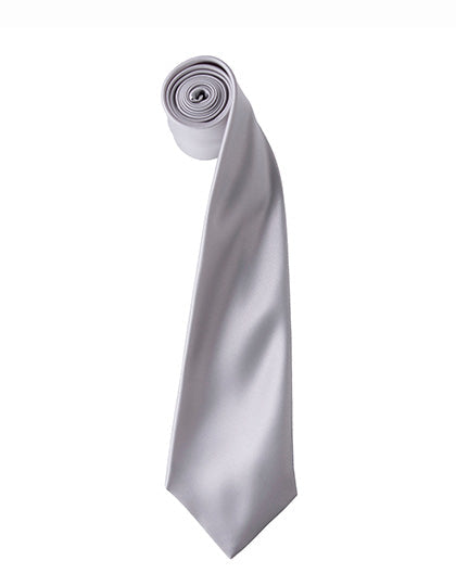 Colours Collection Satin Tie - Silver