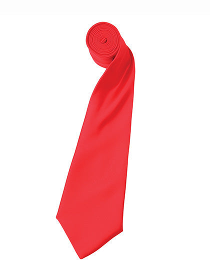 Colours Collection Satin Tie - Strawberry Red