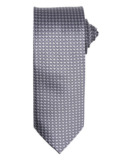 Puppy Tooth Tie - Silver