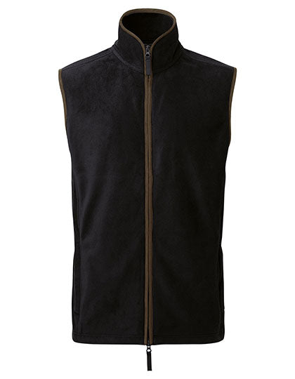 Men's Artisan Fleece Gilet - Black/Brown