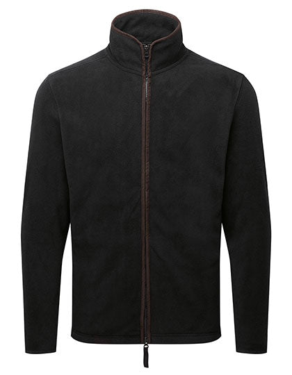 Men´s ´Artisan´ Fleece Jacket - Black/Brown