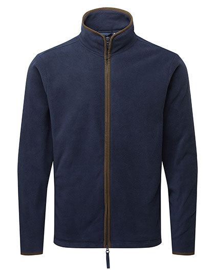 Men´s ´Artisan´ Fleece Jacket - Navy/Brown