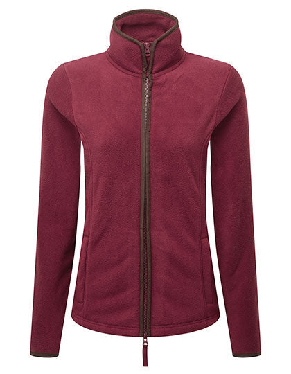 Women´s 'Artisan' Fleece Jacket - Burgundy/Brown