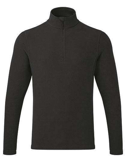 Unisex 'Recyclight' 1/4 Zip Micro Fleece - Black