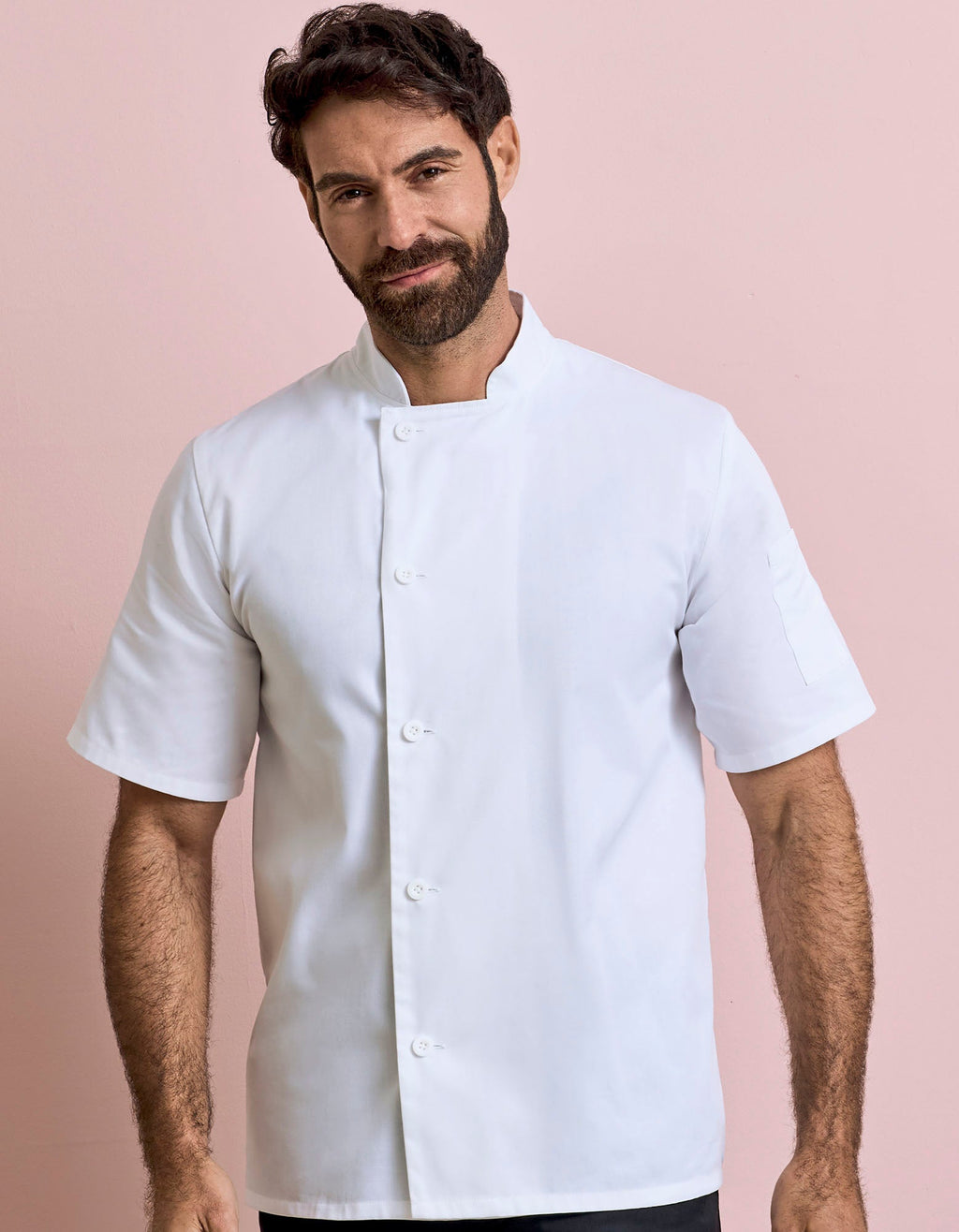 Jacke Essential Short Sleeve Chef´s besticken & bedrucken | Pulsar Workwear