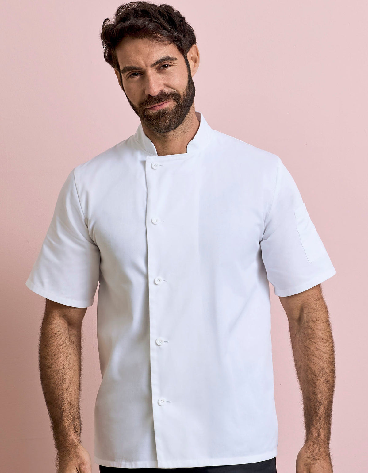 Jacke Essential Short Sleeve Chef´s besticken & bedrucken | Pulsar Workwear