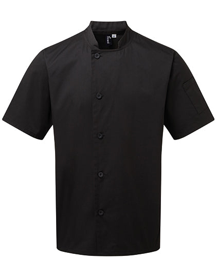 Essential Short Sleeve Chef´s Jacket - Black