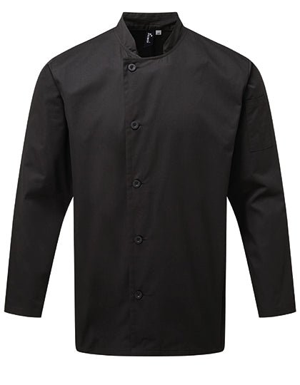 Essential Long Sleeve Chef's Jacket - Black