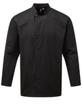 Essential Long Sleeve Chef's Jacket - Black