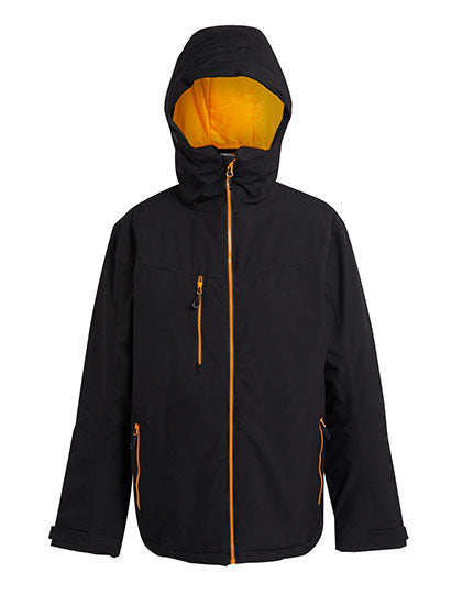 Navigate Waterproof Insulated Jacket - Black/Orange Pop