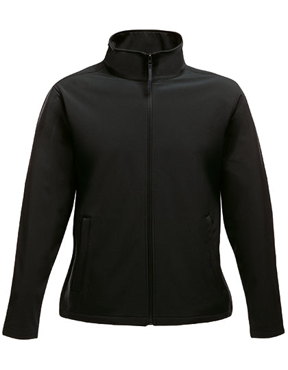 Women Ablaze Printable Softshell Jacket - Black/Black