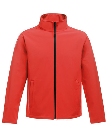Women Ablaze Printable Softshell Jacket - Classic Red/Black