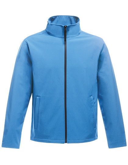 Women Ablaze Printable Softshell Jacket - French Blue/Navy