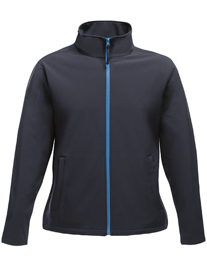 Women Ablaze Printable Softshell Jacket - Navy/French Blue
