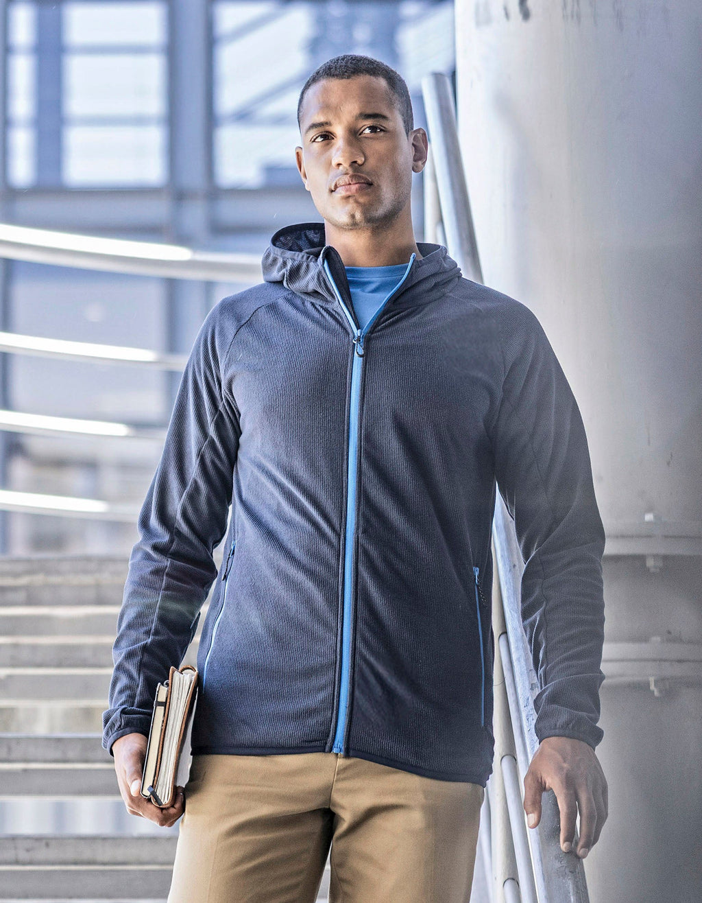 Fleecejacke Navigate Hooded Full Zip besticken & bedrucken | Pulsar Workwear