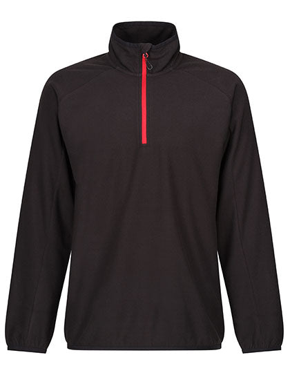 Navigate Half Zip Fleece - Black/Classic Red