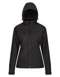 Women´s Venturer 3-Layer Printable Hooded Softshell Jacket - Black/Black