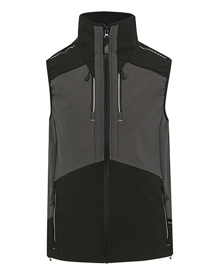 4TEX Stretch 3-Layer Softshell Bodywarmer - Slate Grey/Black