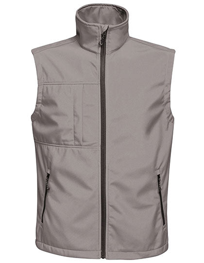 Men´s Octagon II Printable Softshell Bodywarmer - Seal Grey (Solid)/Black