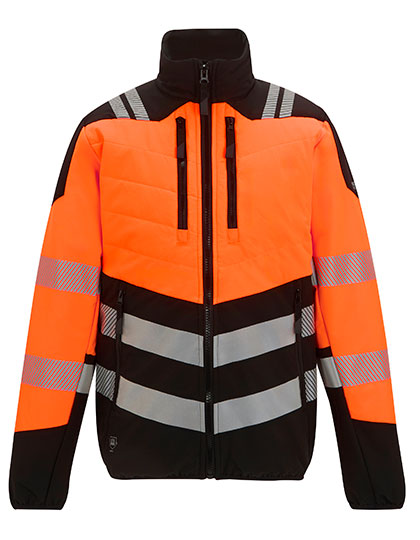 Hi-Vis X-Pro Hybrid Jacket - Class 2 - Black/Orange